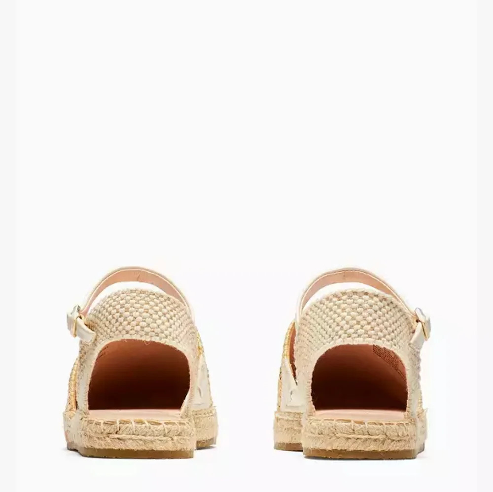 Kate Spade Bonnie Bee Straw Flats Size 8 - Picture 4 of 9